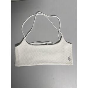 Free People Movement Shuffle Bra Women's Size XS/S White Athletic Strappy